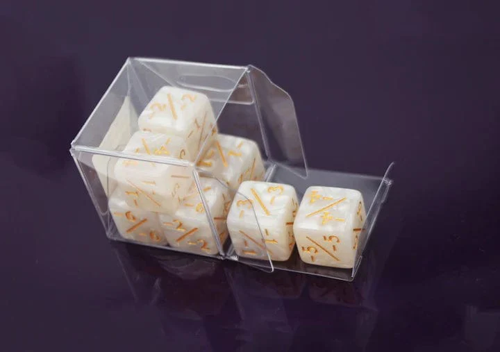 -1/-1 Pearl White Counters for Magic - set of 8 - Image 2