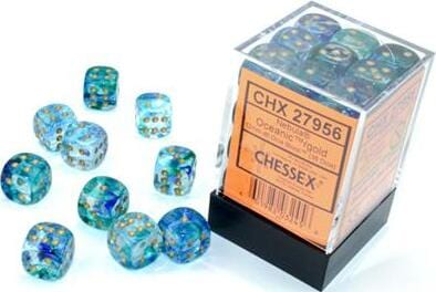 Borealis® 12mm D6 Maple Green/yellow Dice Block™ (36 dice) - Image 2