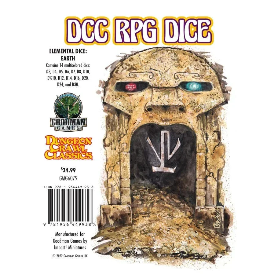 14-Set DCC Elemental Dice - Earth