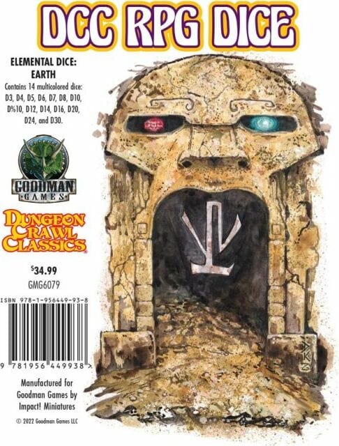 14-Set DCC Elemental Dice - Earth - Image 3