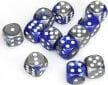 Gemini® 16mm D6 Blue-Steel/white Dice Block™ (12 dice) - Image 5