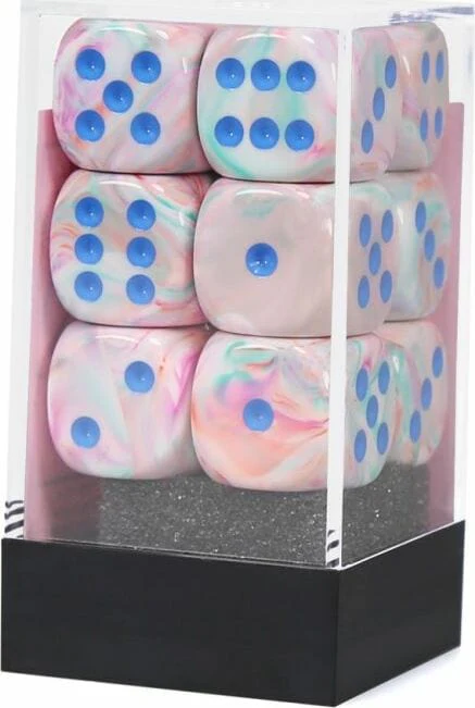 Festive® 16mm D6 Pop Art™/blue Dice Block™ (12 dice) - Image 3