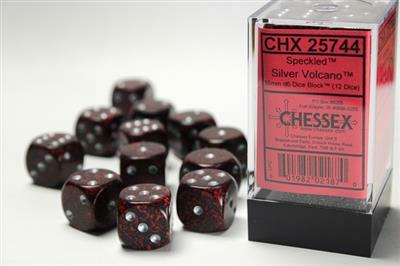 Speckled® 16mm D6 Silver Volcano™ Dice Block™ (12 dice) - Image 3