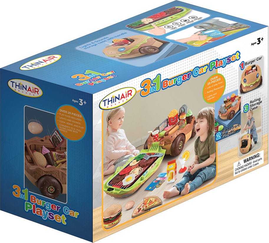 3 in 1 Burger Car Playset - Image 4