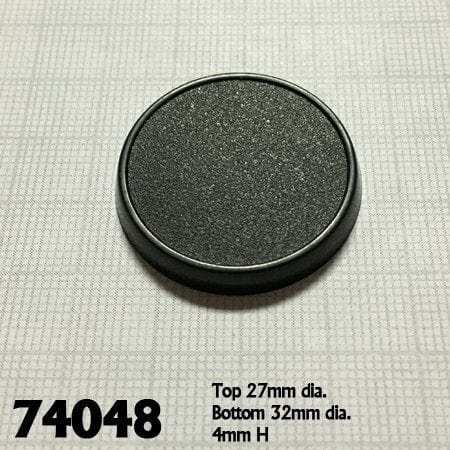 32mm Round Plastic gaming Bases (10)