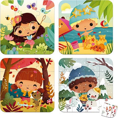 4 Progressive Difficulty Puzzles - 4 Seasons (6-9-12-16 Pcs) - Image 2