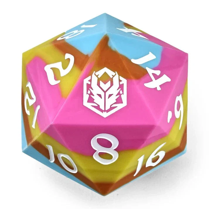 55MM Chonk Rubber Silicon D20 - Radiant Whispers - Image 3