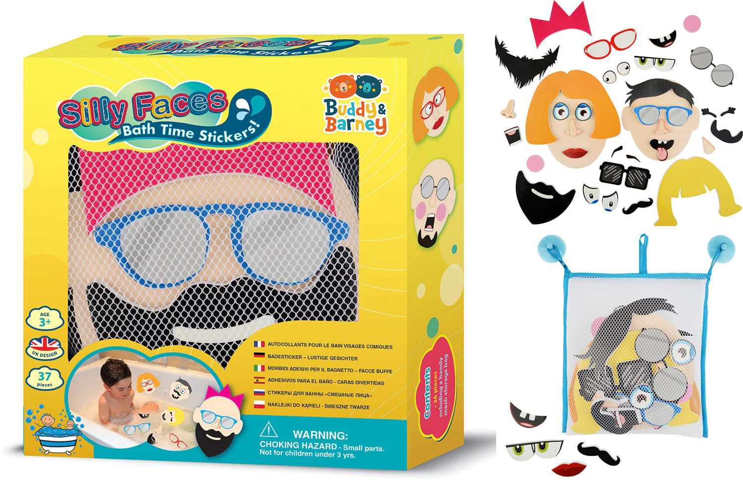 Bath Time Stickers - Silly Faces - Image 2