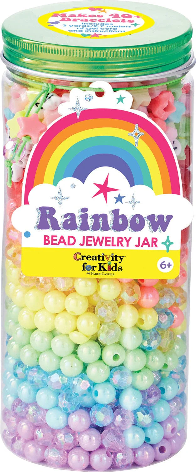 Bead Jewelry Jar Rainbow - Image 5