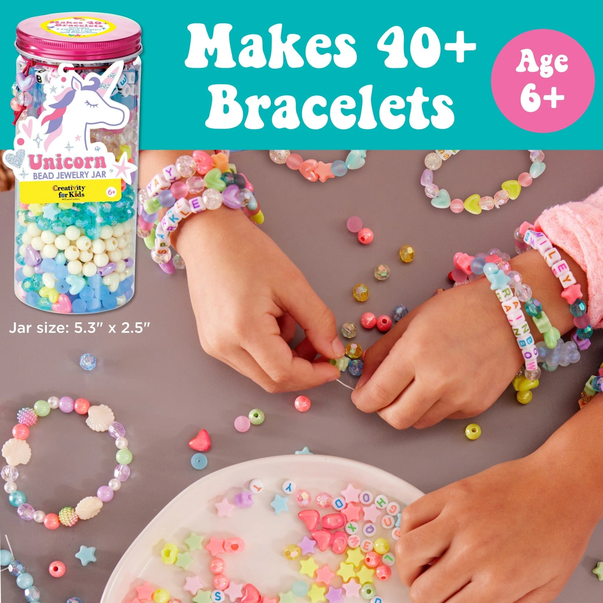 Bead Jewelry Jar Unicorn - Image 2