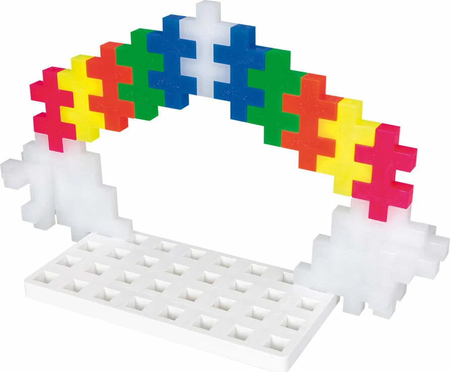 Plus-Plus BIG Baseplate Duo - Green & White - Image 5