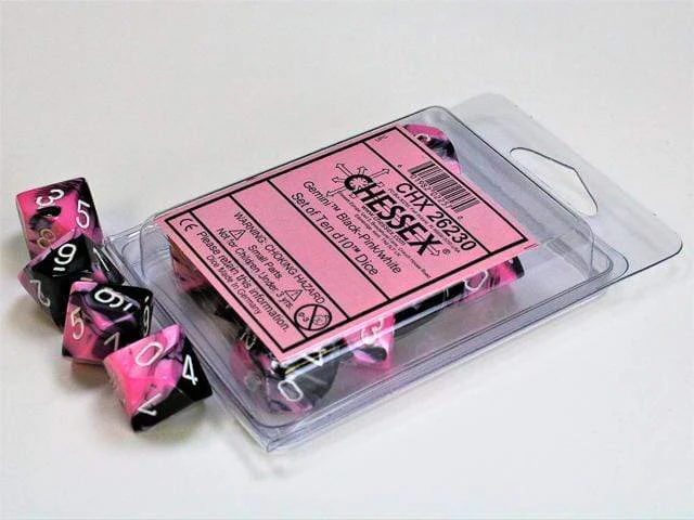 Black Pink/White 10d10 Set