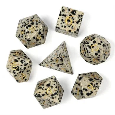 Black Speckle Gemstone - Engraved with Gold - Image 5