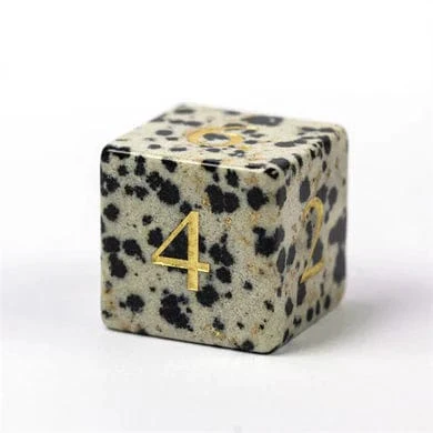 Black Speckle Gemstone - Engraved with Gold - Image 6