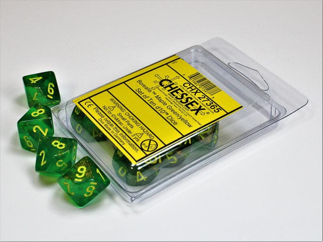 Borealis Maple Green Yellow d10 set - Image 2