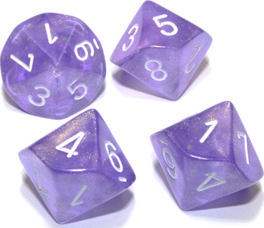 Borealis Purple White d10 Set - Image 2