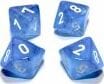 Borealis Sky Blue White d10 set - Image 5