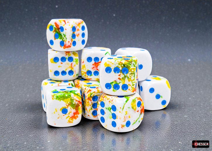 Brush Breezy/blue d6 Dice Block (12 Dice)