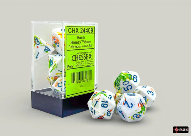 Brush Polyhedral Breezy/blue 7-Die Set