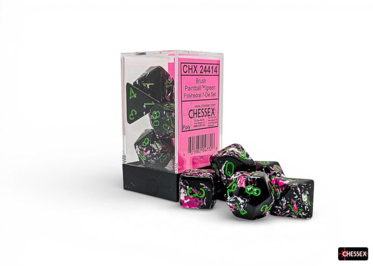 Brush Polyhedral Paintball/green 7-Die Set - Image 2