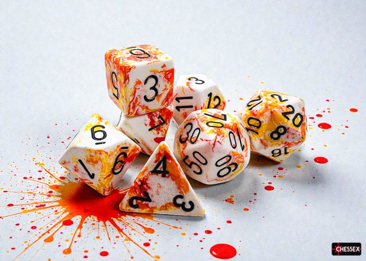 Brush Polyhedral Sunrise/black 7-Die Set