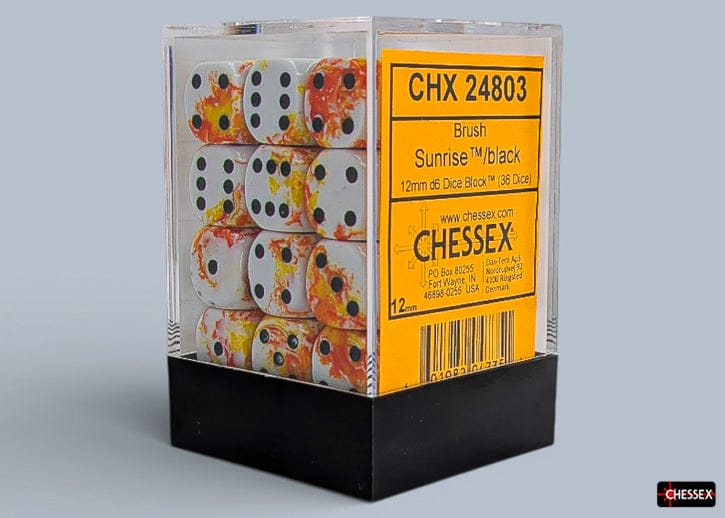 Brush Sunrise/black d6 Dice Block (36 Dice) - Image 2