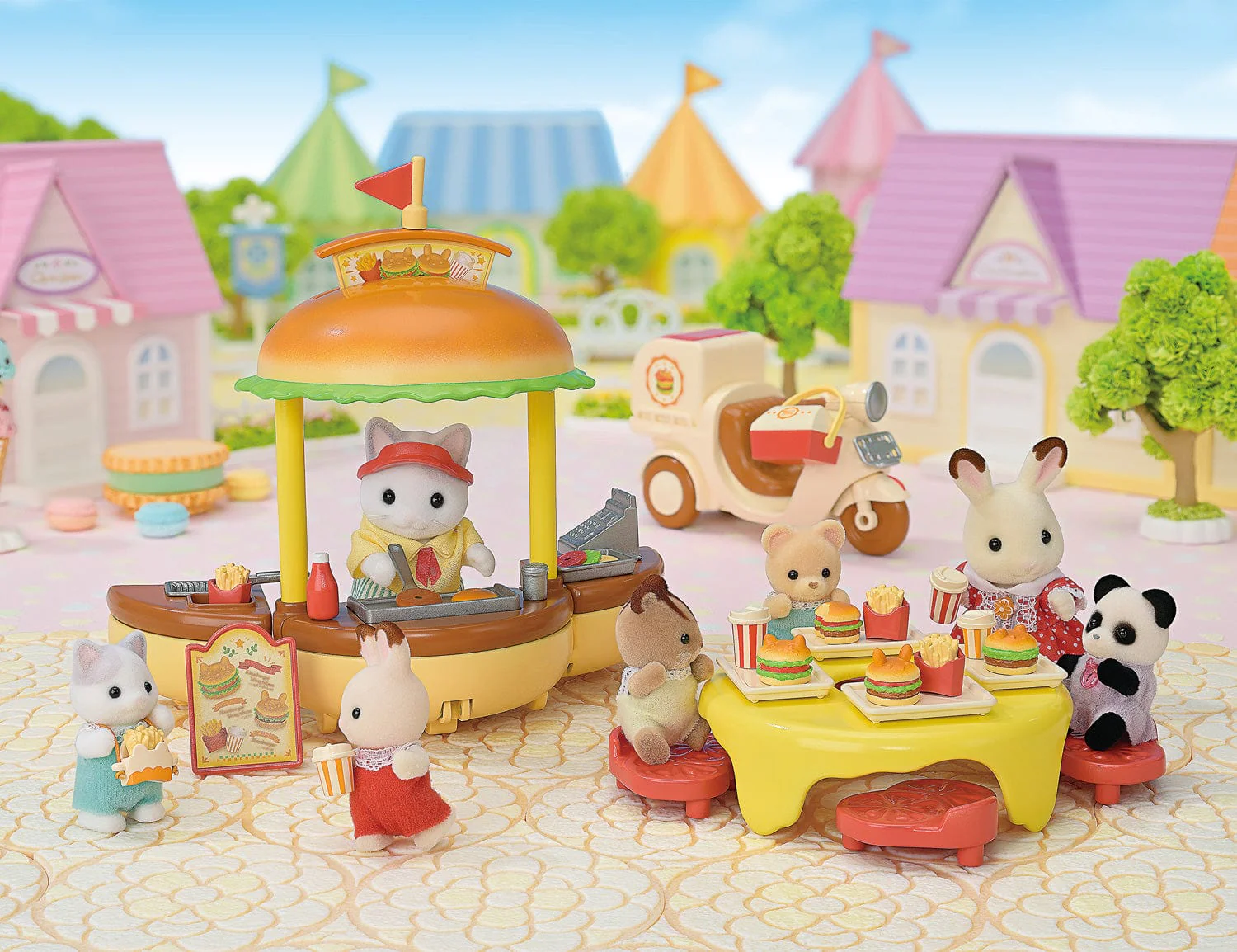 Calico Critters Hamburger Stand - Image 5
