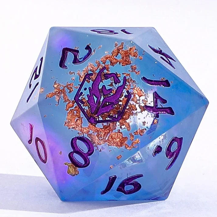 Captured Magic Sharp Edge Resin Dice Set- Enchanted Evening