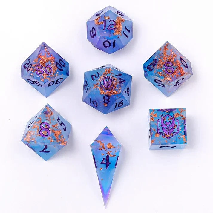 Captured Magic Sharp Edge Resin Dice Set- Enchanted Evening - Image 3