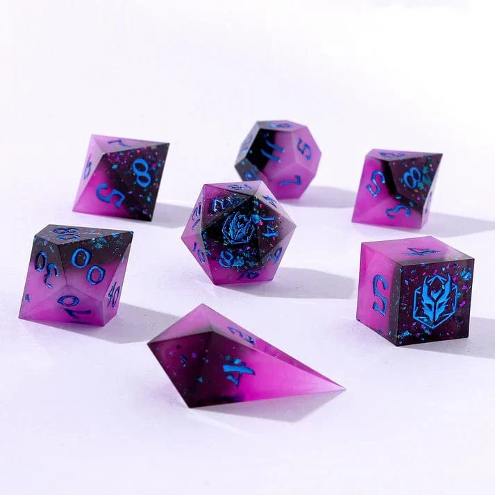 Captured Magic Sharp Edge Resin Dice Set-Interstellar Magic - Image 2