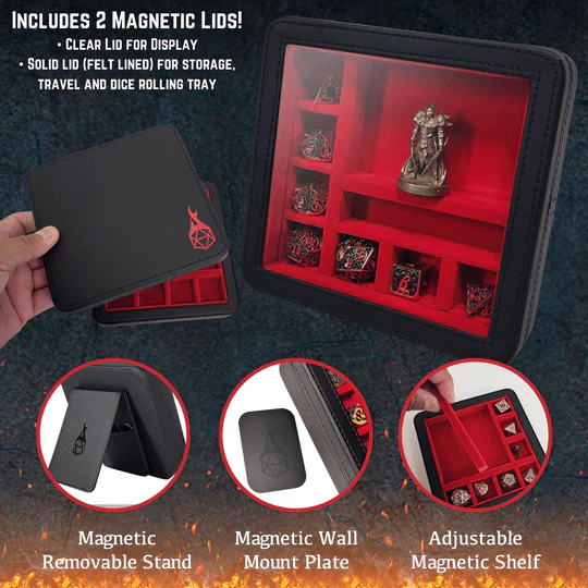 Character Shrine RPG Dice and Miniature Traveling Display Case - Image 2