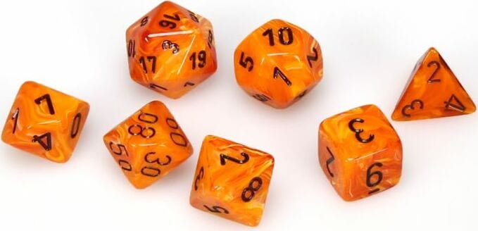 Vortex® Polyhedral Orange/black 7-Die Set - Image 3
