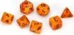 Vortex® Polyhedral Orange/black 7-Die Set - Image 5
