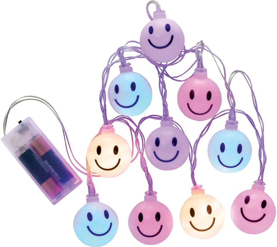 Choose Happy Happy Face LED String Lights - Image 2