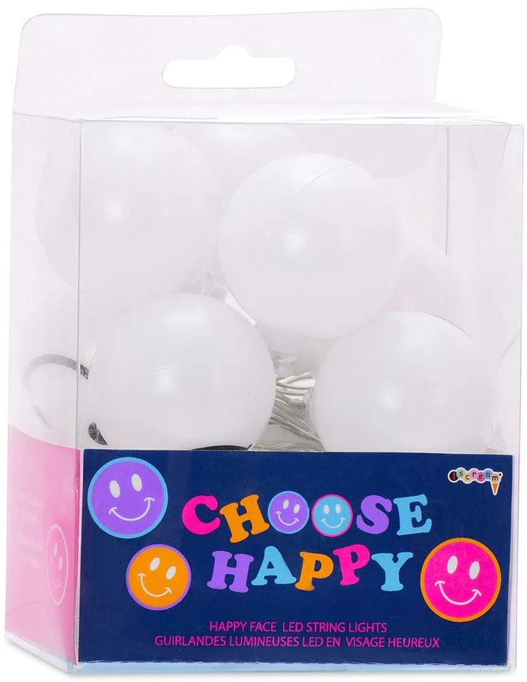 Choose Happy Happy Face LED String Lights - Image 4