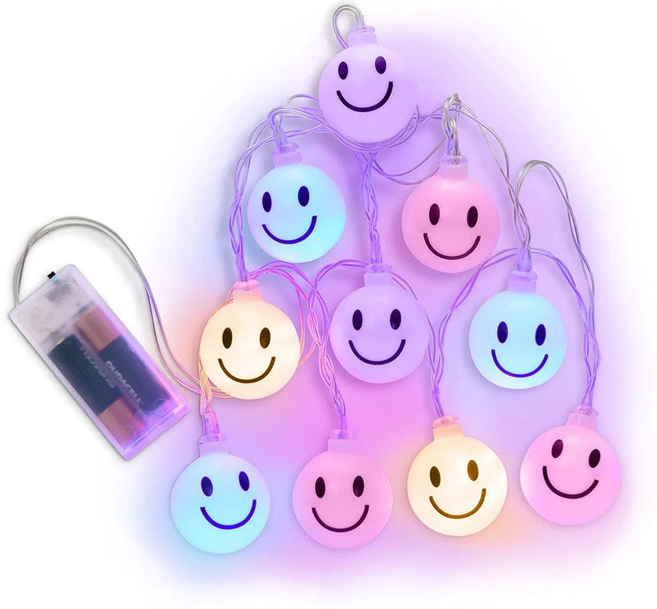 Choose Happy Happy Face LED String Lights - Image 5