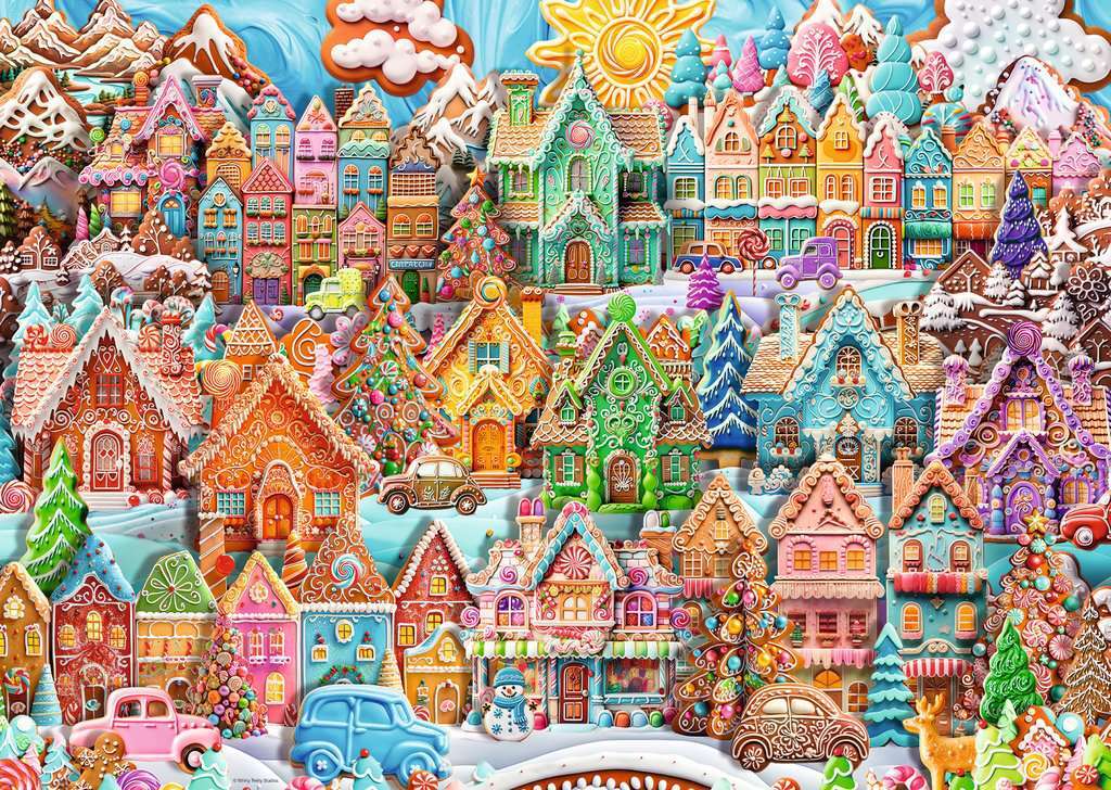 Christmas Cookie Village - 1000 Pieces Puzzle - Image 5
