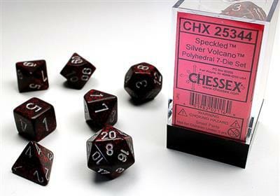 Speckled® Polyhedral Silver Volcano™ 7-Die Set
