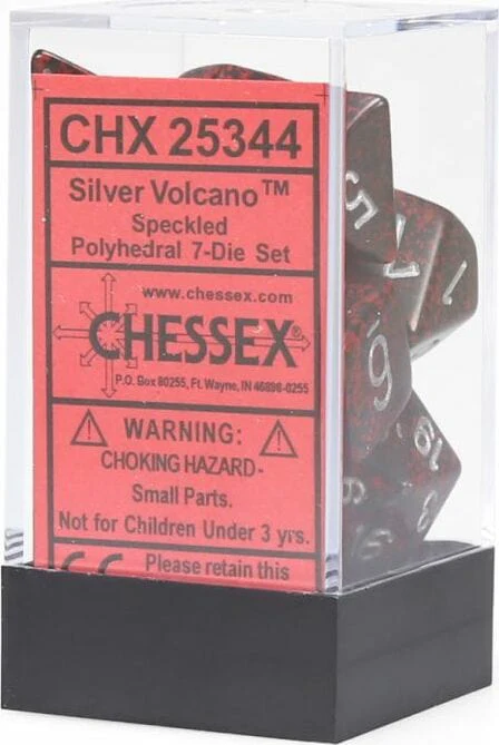 Speckled® Polyhedral Silver Volcano™ 7-Die Set - Image 2