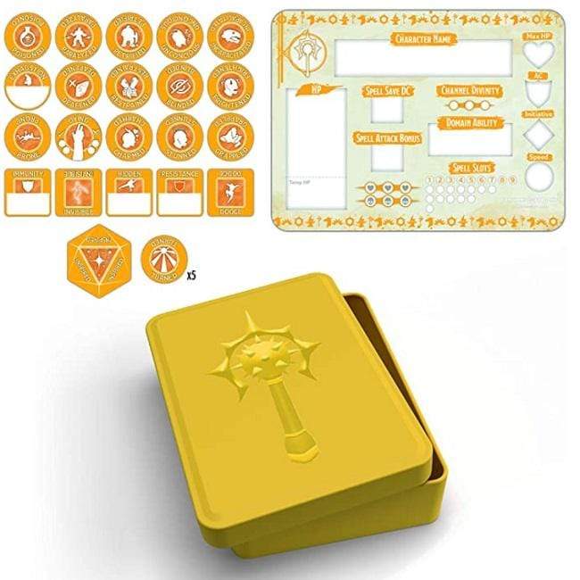 Cleric Token Set (Player Board & 22 tokens)