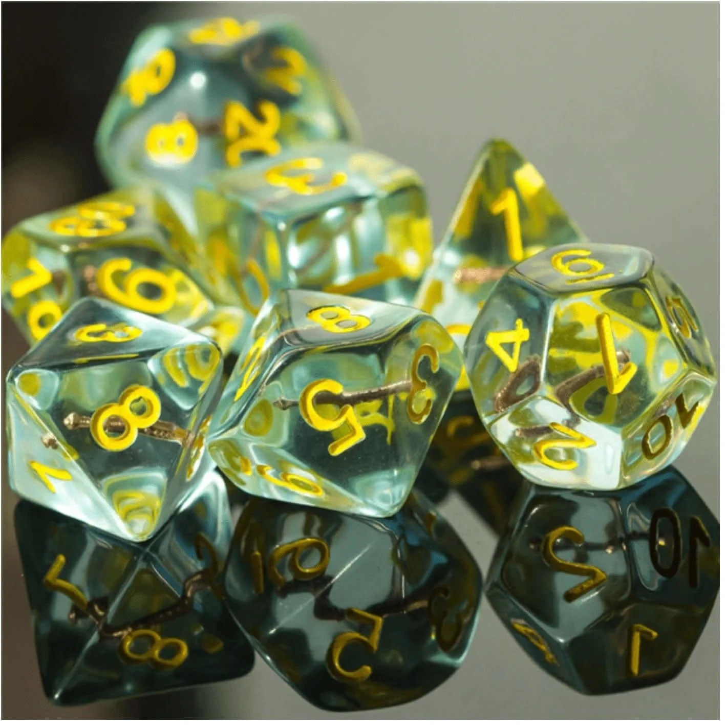 Cleric's Mace RPG Dice Set