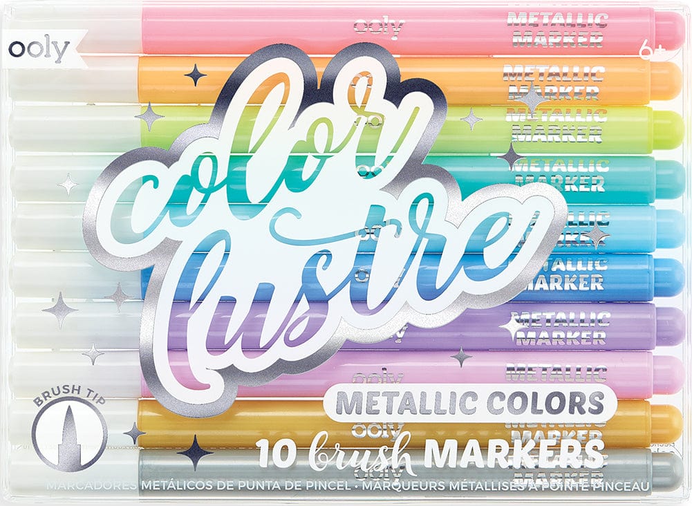 Color Lustre Metallic Colors Brush Markers - Image 4