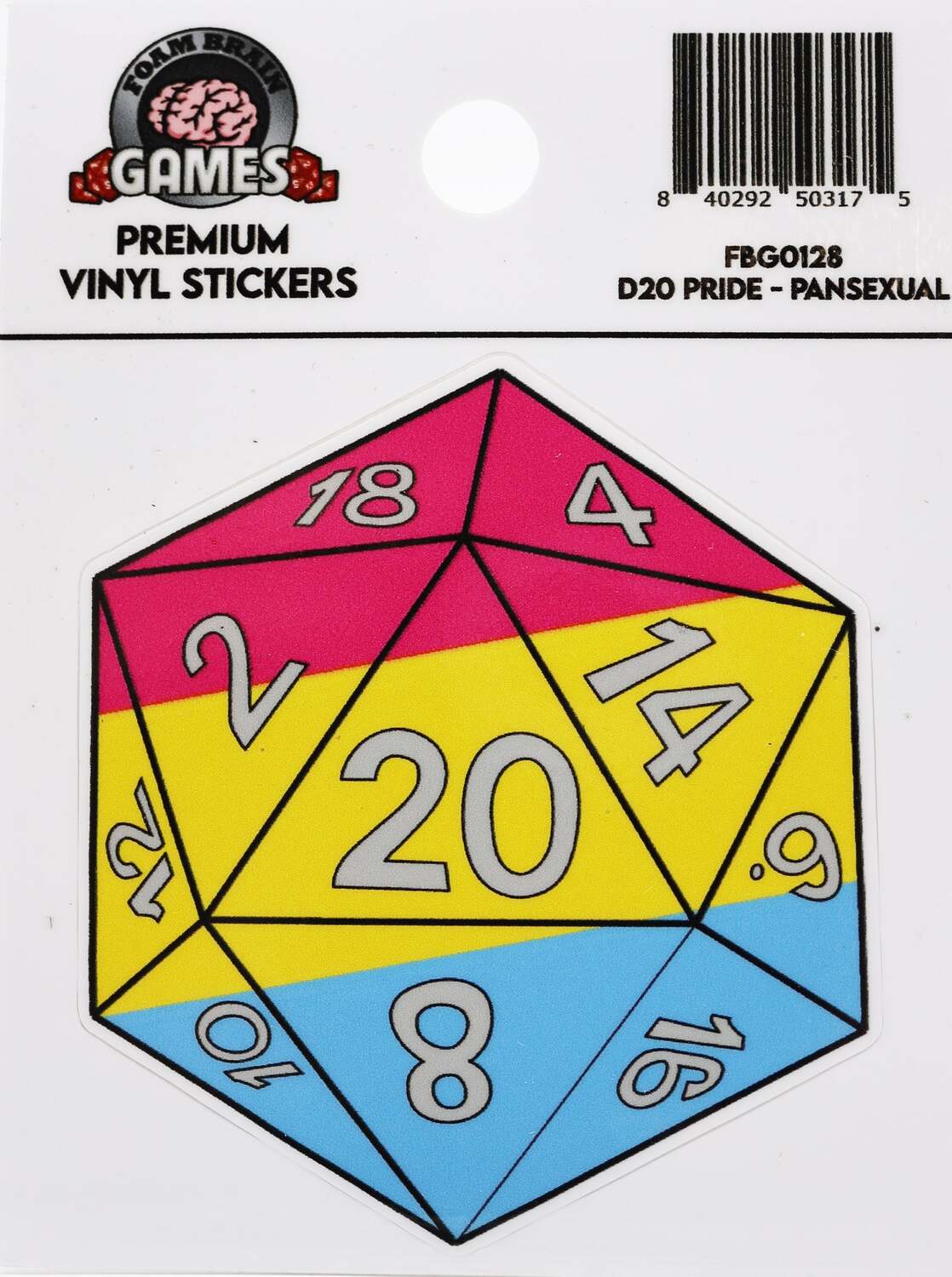 D20 STICKER - PANSEXUAL PRIDE - Image 2