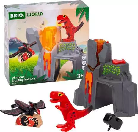 Dinosaur Erupting Volcano