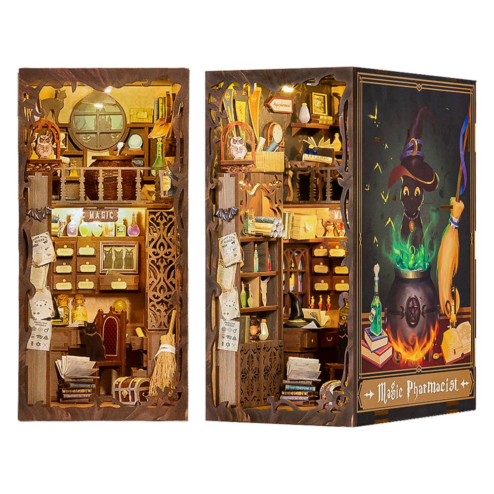 DIY Book Nook Kit: Magic Pharmacist with Dust Cover - Image 2