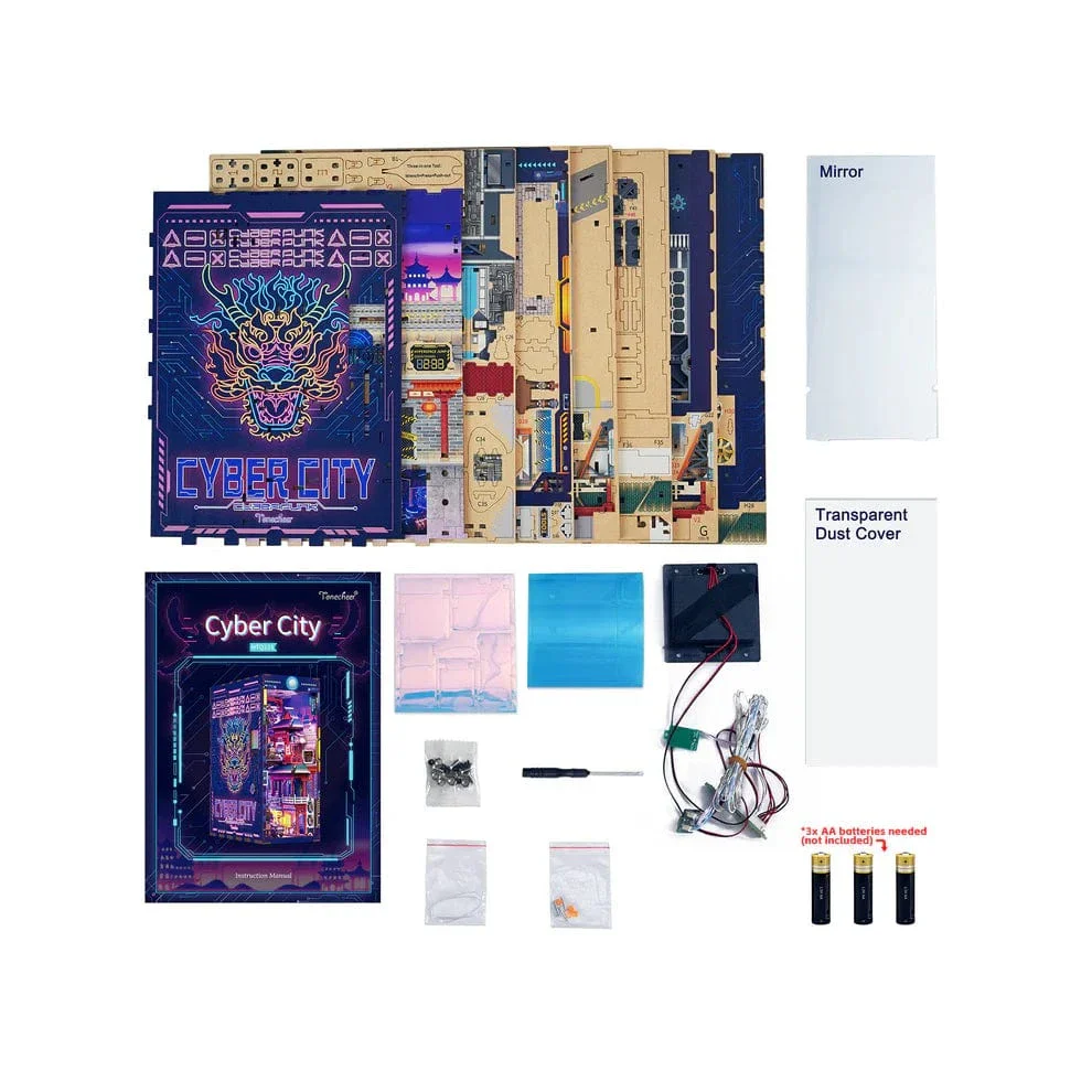 DIY Bookend Puzzle: Cyber City - Image 2