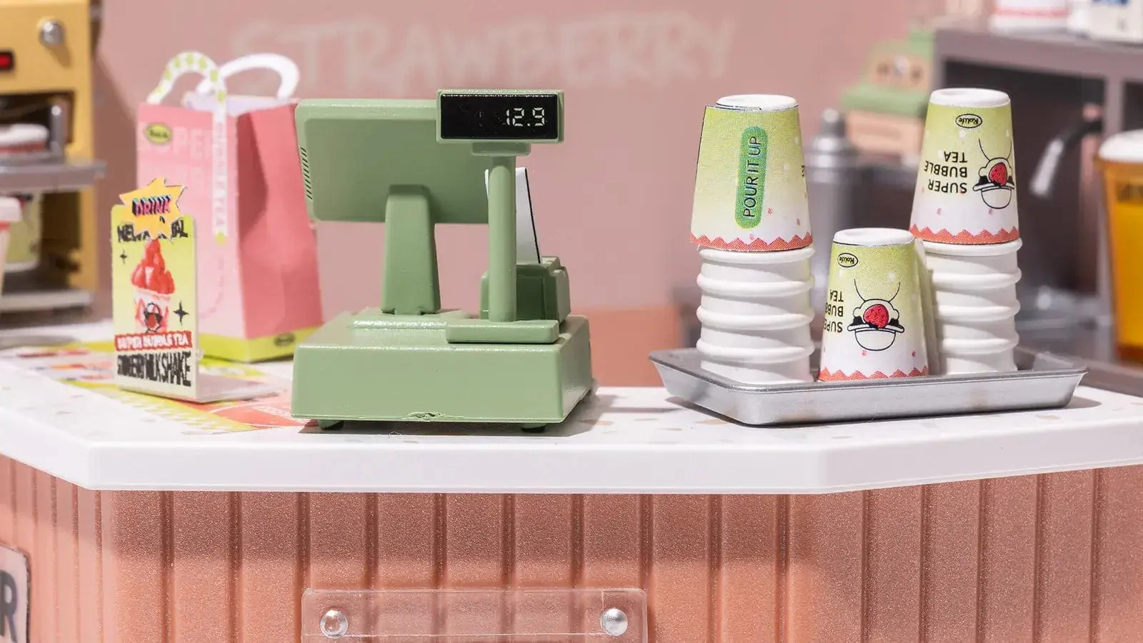 DIY Miniature House Kit: Double Joy Bubble Tea - Image 10