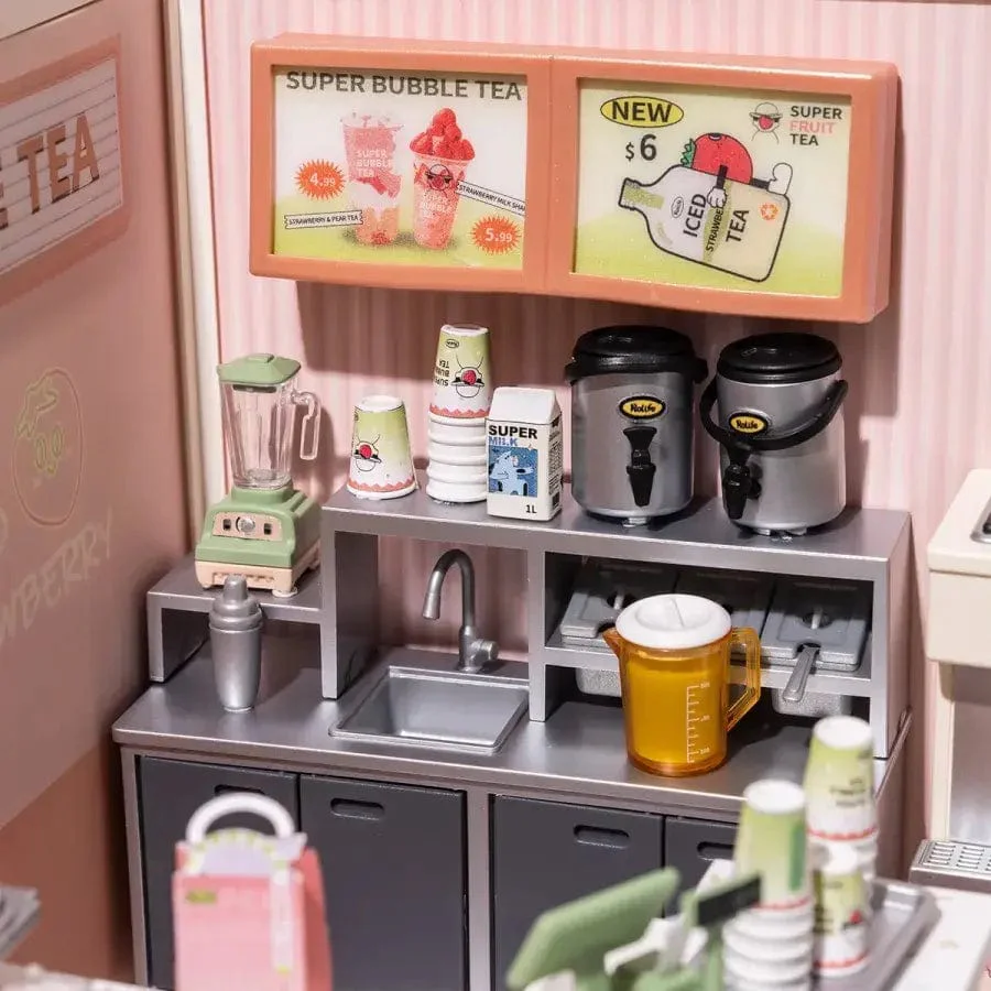 DIY Miniature House Kit: Double Joy Bubble Tea - Image 8