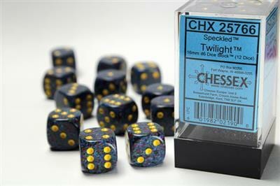 Speckled® 16mm D6 Twilight™ Dice Block™ (12 dice)