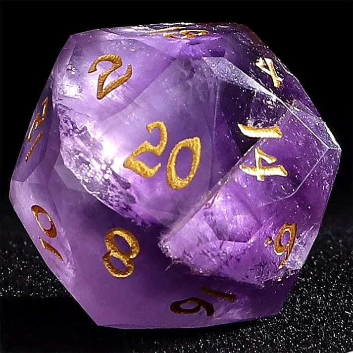 Dragon’s Hoard Luster Cut Dice Set - Amethyst - Image 3